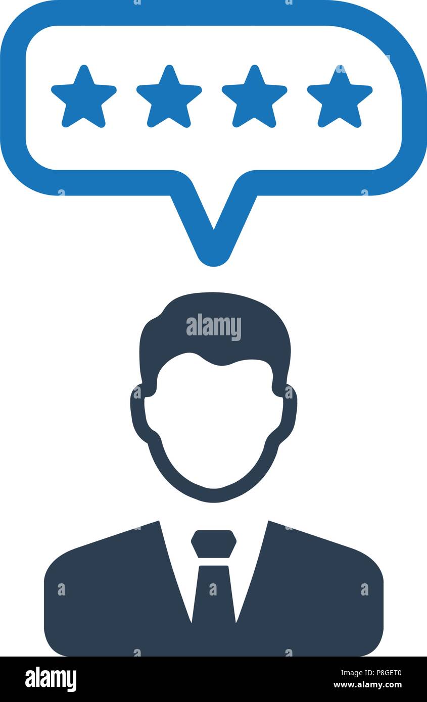 Utente Icona di Feedback Illustrazione Vettoriale