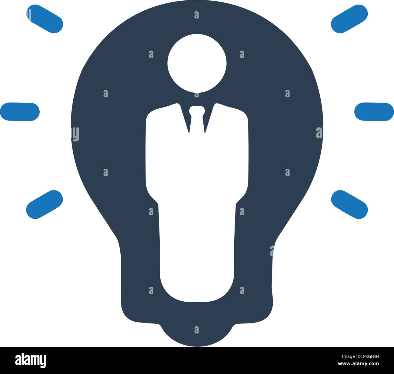 Idea creativa icona Illustrazione Vettoriale