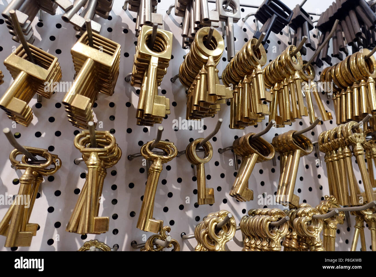 Berlino, Germania, grezzi di lavorazione per chiave Foto Stock
