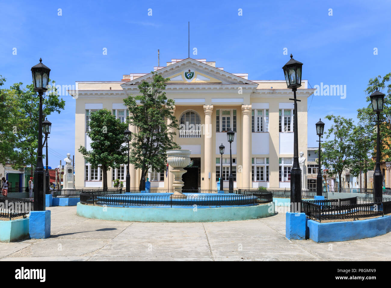 Gruppo locale edificio, Asamblea Nacional del Poder Popular in Regla, esterna, Havana, Cuba Foto Stock