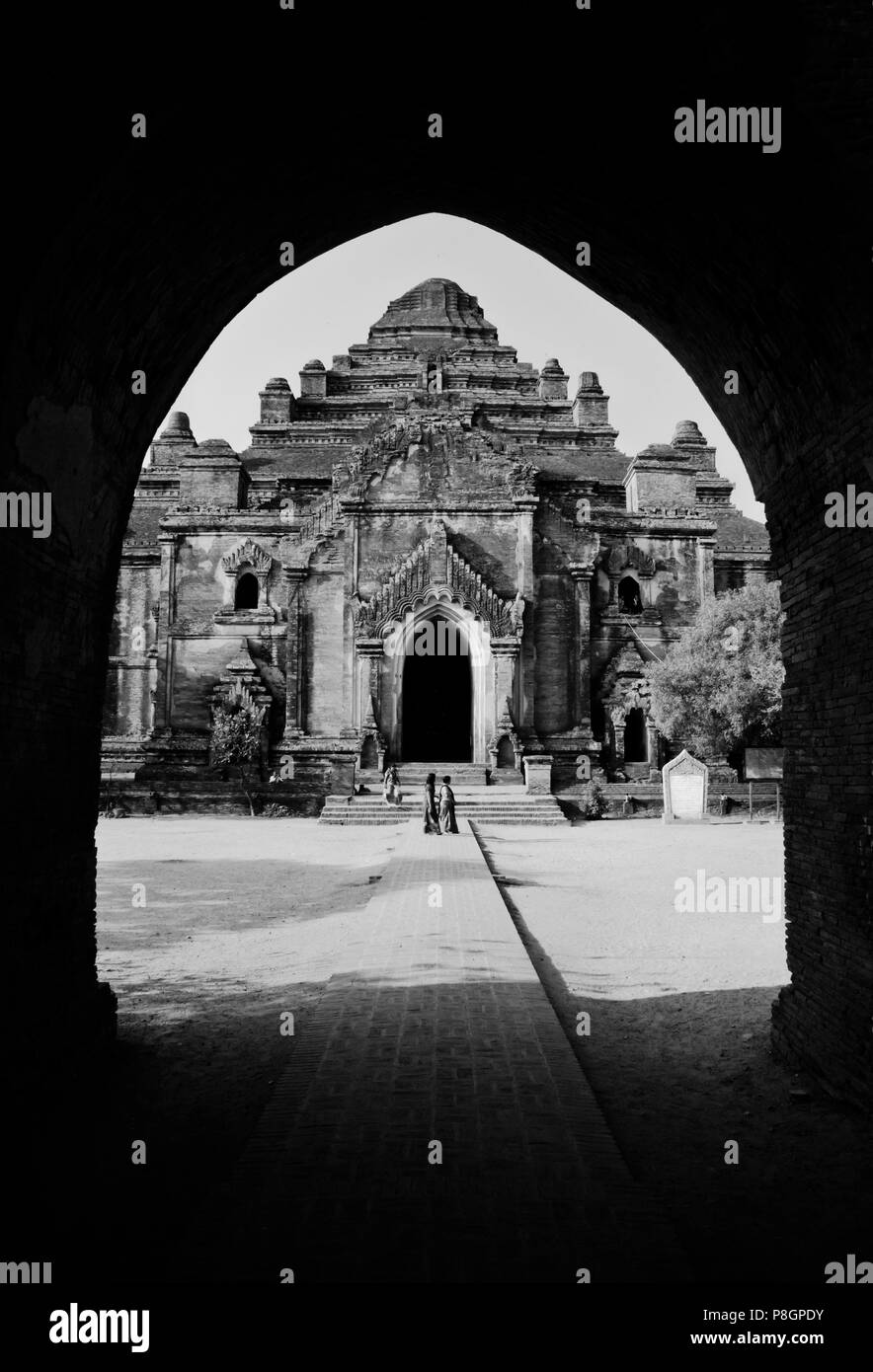 Il XII secolo DHAMMAYANGYI PAHTO o il tempio è il più grande di Bagan e fu probabilmente costruito da Narathu - Myanmar Foto Stock