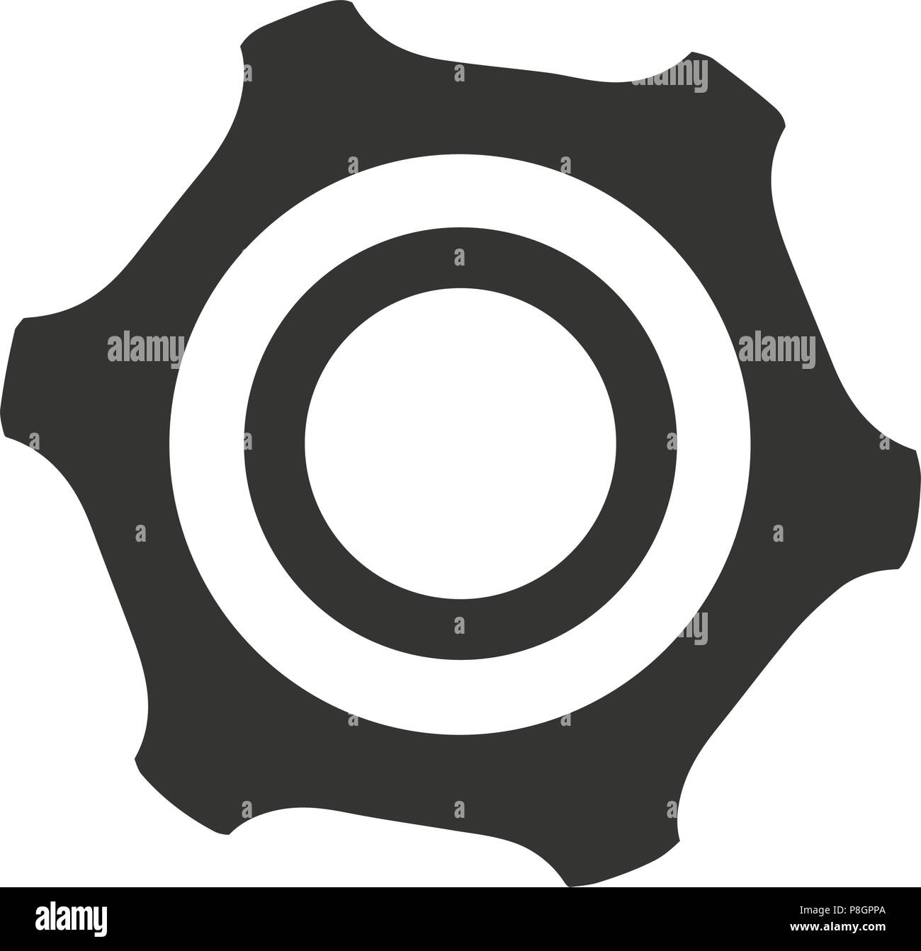Ingranaggio, icona di impostazione Illustrazione Vettoriale