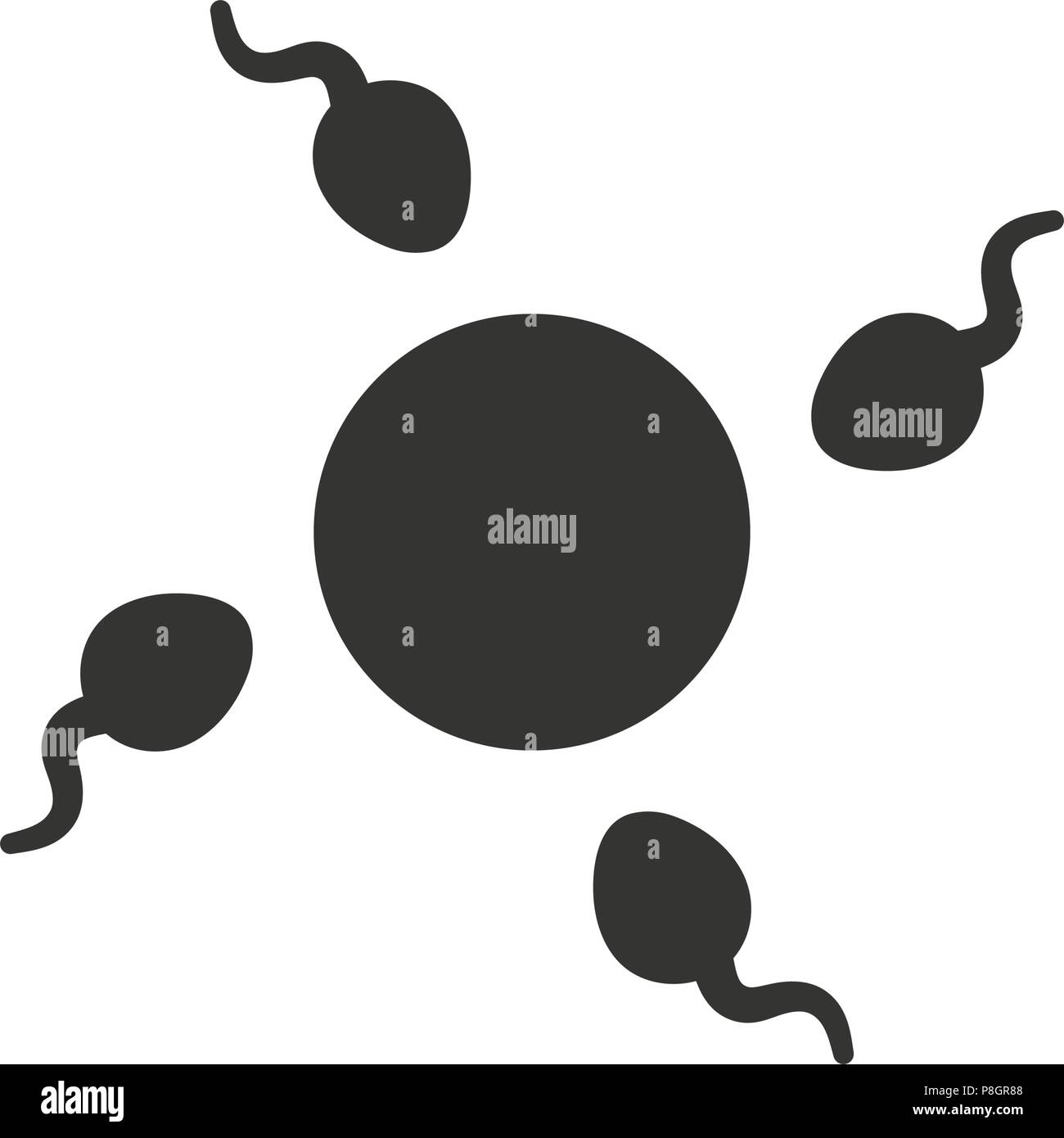 Icona di sperma Illustrazione Vettoriale