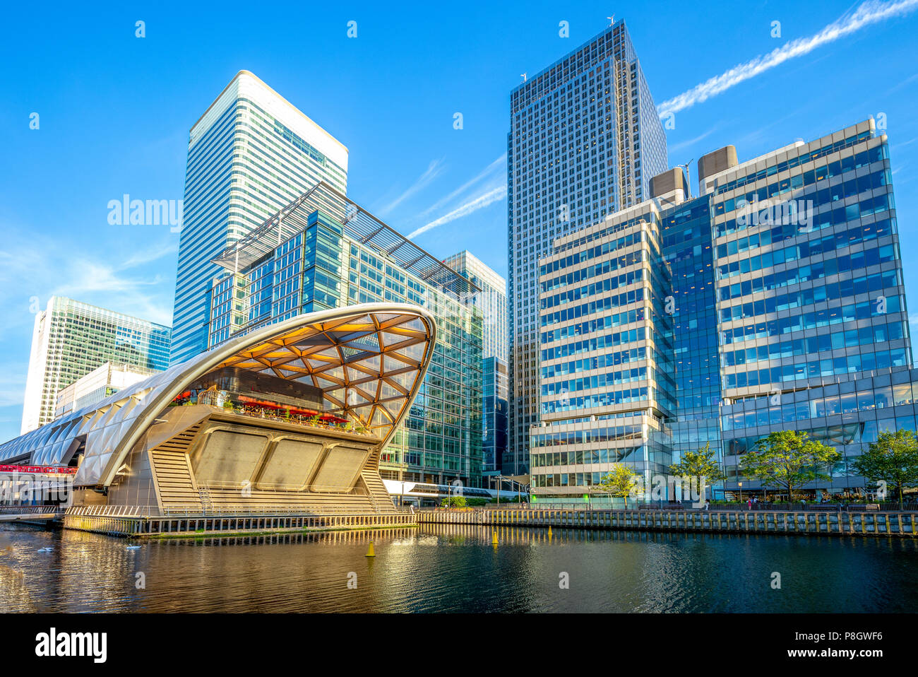 Canary Wharf sulla Isle of Dogs in Greater London Foto Stock