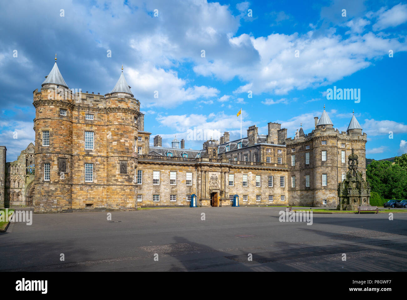 Il Palazzo di Holyrood House in Edinburgh Foto Stock