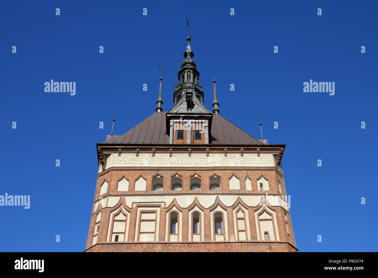 Polonia - Gdansk city (anche sapere nas Danzig) nella regione della Pomerania. Edificio Katownia. Foto Stock