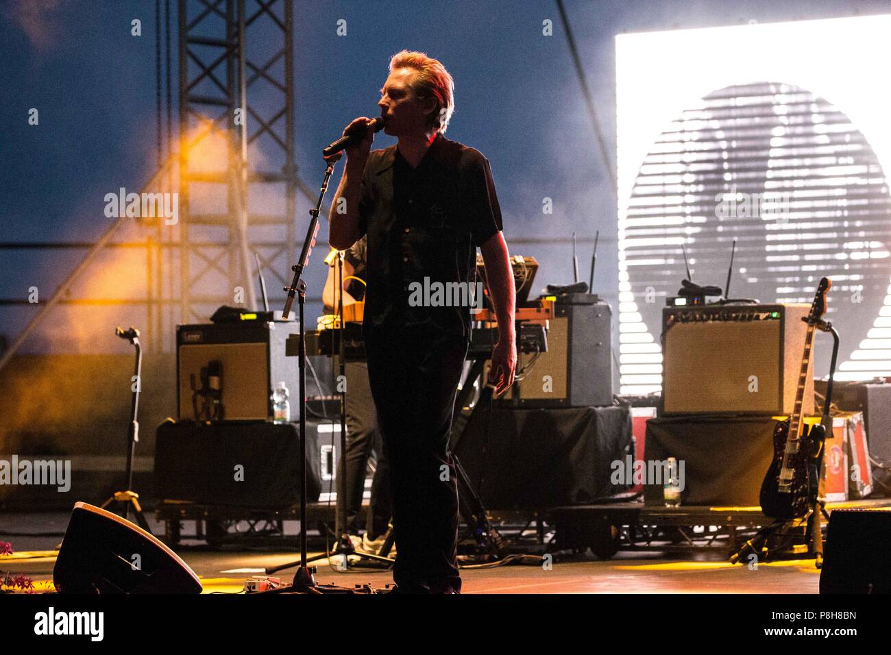 Brescia, Italia. 11 Luglio, 2018. Gardone Riviera Brescia Italia 11 luglio 2018 Franz Ferdinand live a Anfiteatro del Vittoriale © Roberto Finizio / Alamy Live News Foto Stock