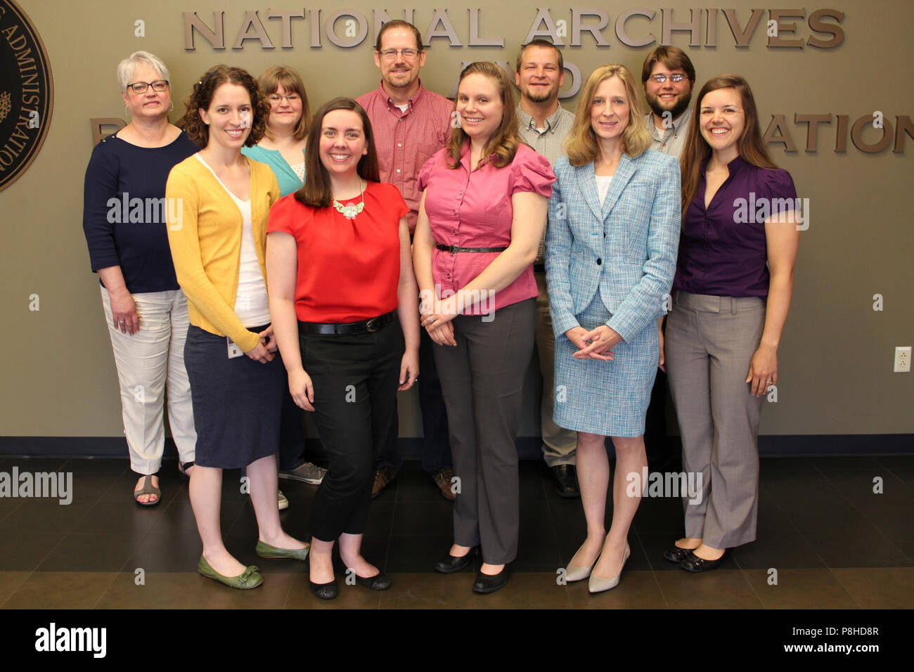 Ottantesimo anniversario . Joyce bruciatore, Pamela Anderson, Stephen Spence, Jake Ersland, Christopher Magee, Sarah LeRoy, Elizabe80th Burnes, Jennifer Audsley, Lori CoxPaul, Jessica Hopkins; Posizione: archivi nazionali a Kansas City, Kansas City, MO; Foto Stock