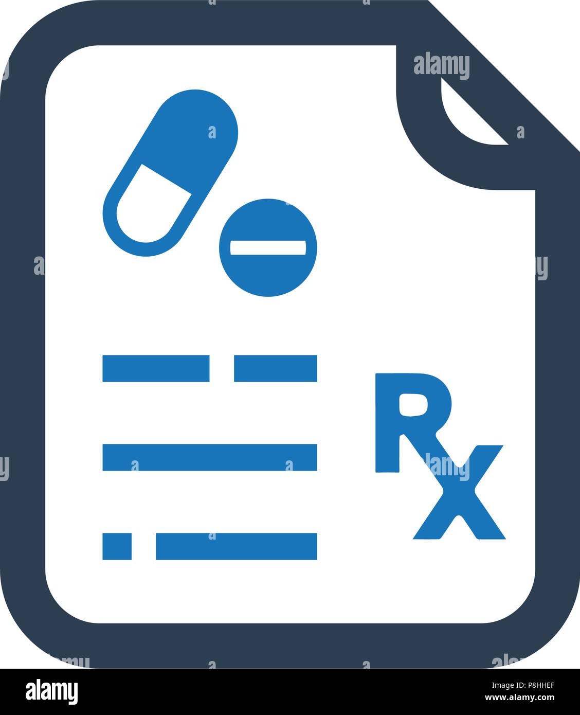 Icona di prescrizione Illustrazione Vettoriale