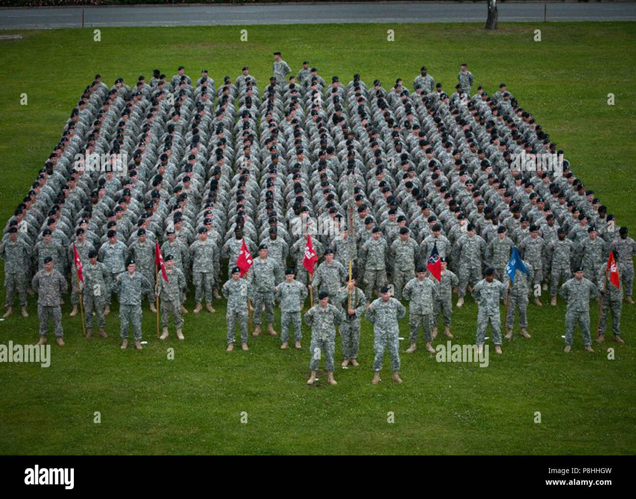 9° Battaglione ingegnere involucro dei colori Grafenwoehr Germania Giugno 2011 2. Foto Stock