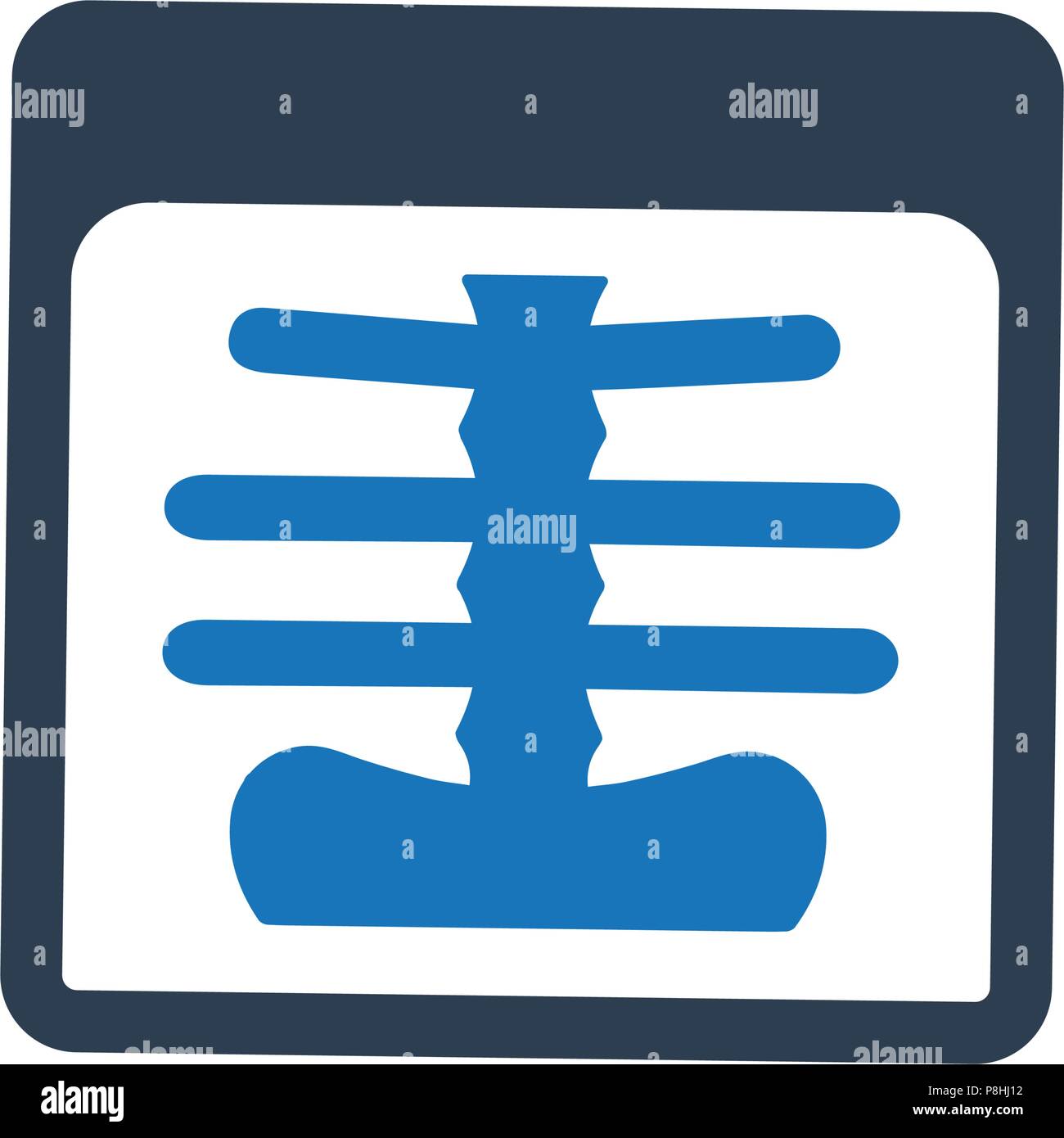 X-ray icona Illustrazione Vettoriale