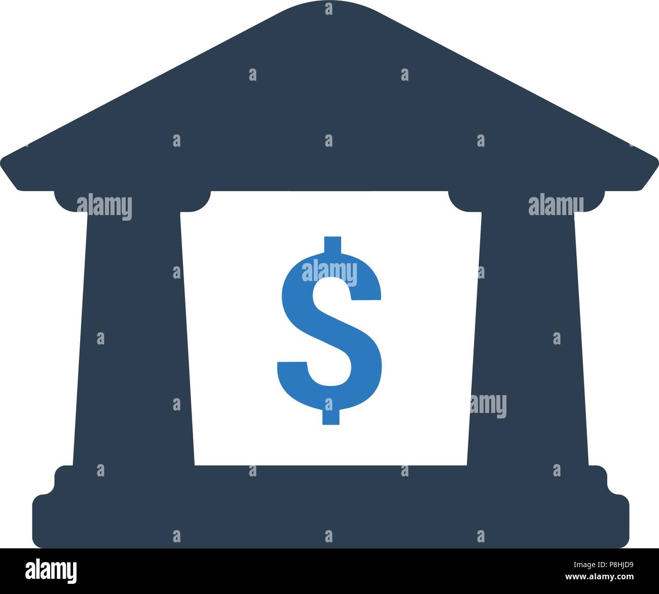 Icona della banca Illustrazione Vettoriale