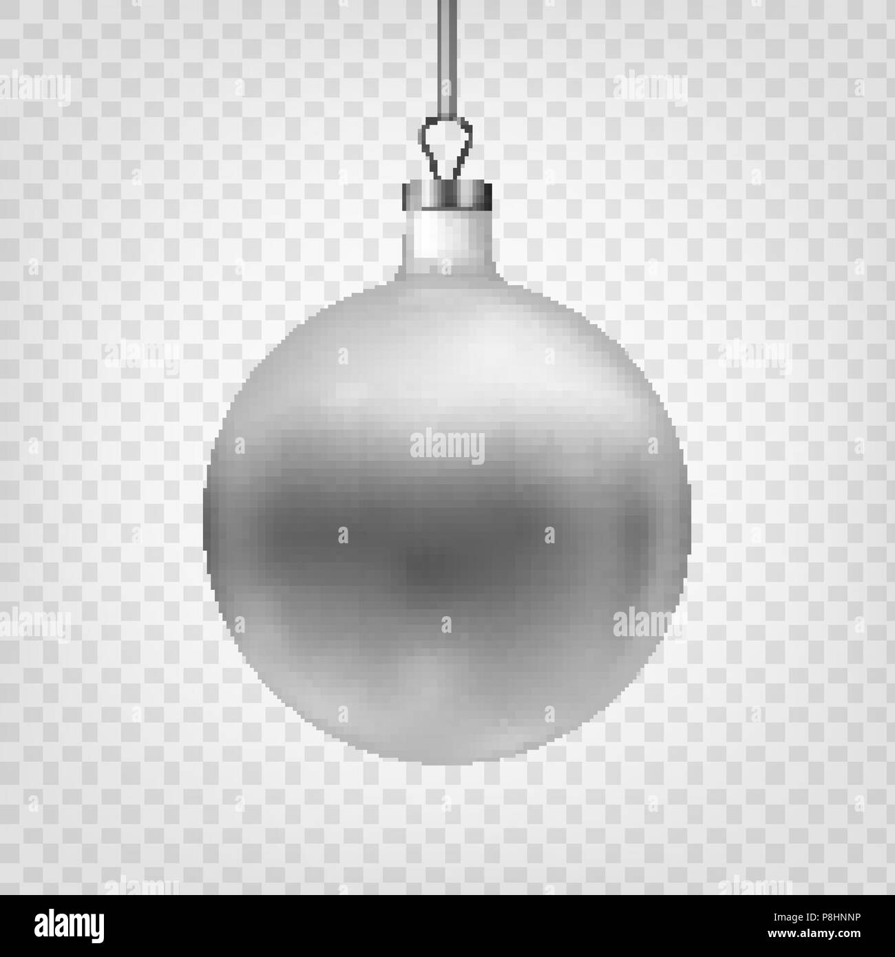 Stock illustrazione vettoriale palla di Natale isolata su uno sfondo trasparente. EPS 10 Illustrazione Vettoriale