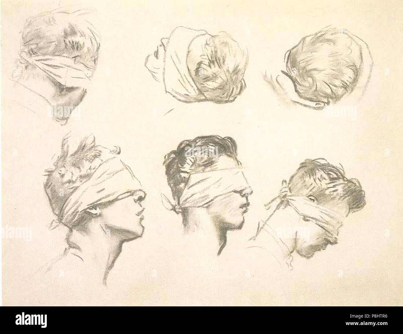 . 522 sei studi per gassato Foto Stock