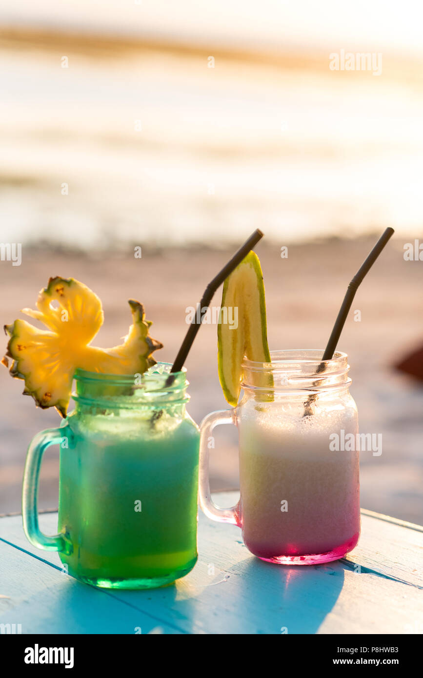 Cocktail in GIli T. Indonesia Foto Stock