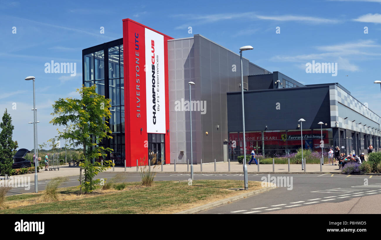 Silverstone ChampionsClub UTC, F1 Esperienze technology center, circuito di Silverstone, circuito di Silverstone, Towcester, Northamptonshire, Regno Unito, NN12 8TL Foto Stock