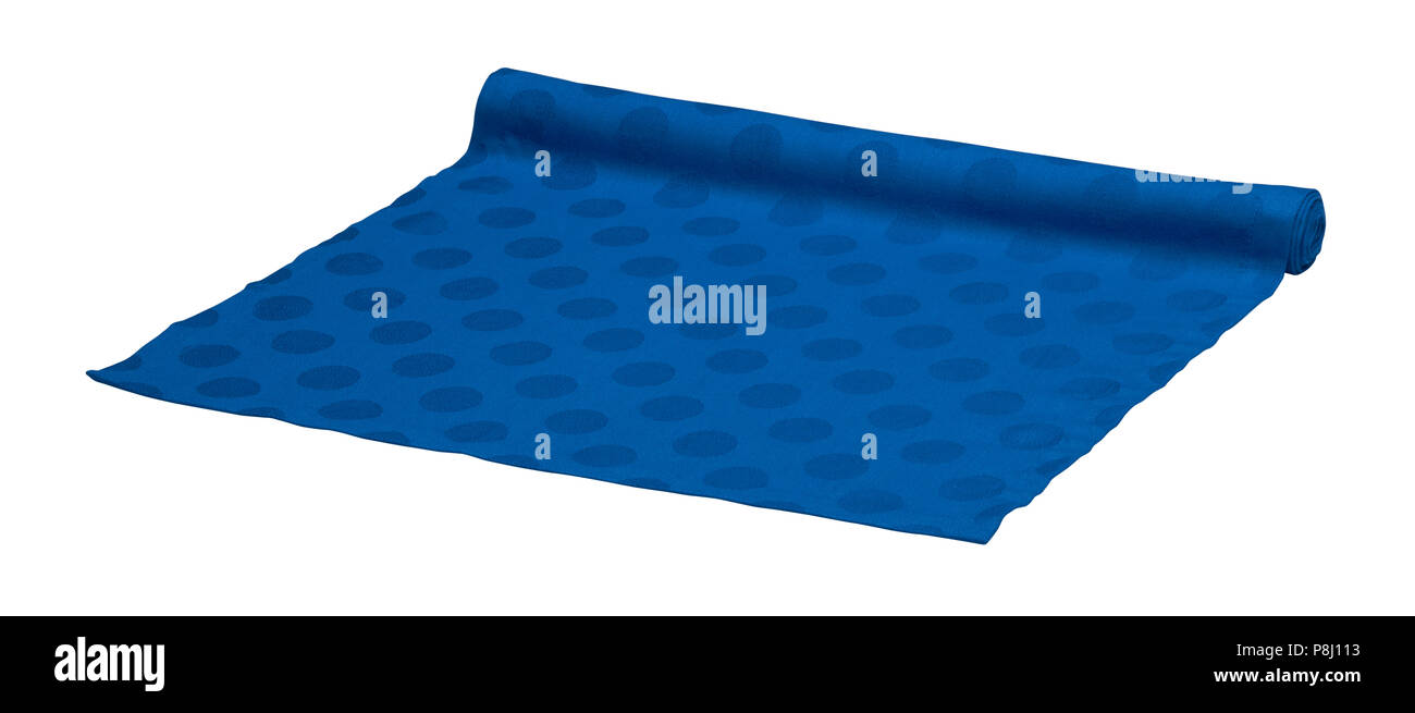 Tabella laminati runner isolato su sfondo bianco. Includere il percorso di clipping. Foto Stock