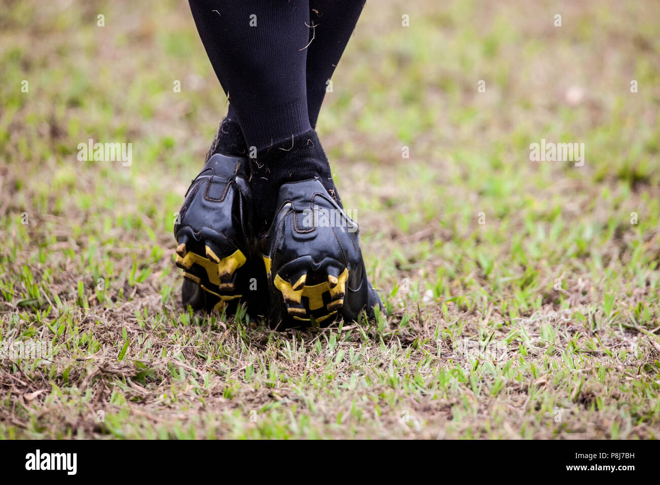 POINTNOIRE/CONGO - 18maggio2013 - amatoriali giocatore di rugby al warm up Foto Stock