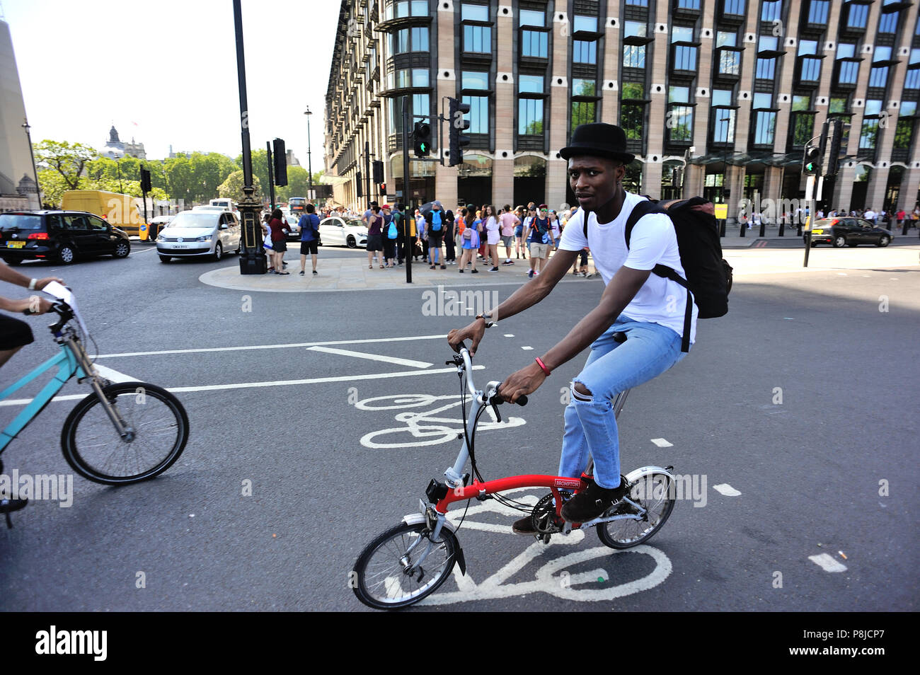 Escursioni in bicicletta in London, England, Regno Unito Foto Stock