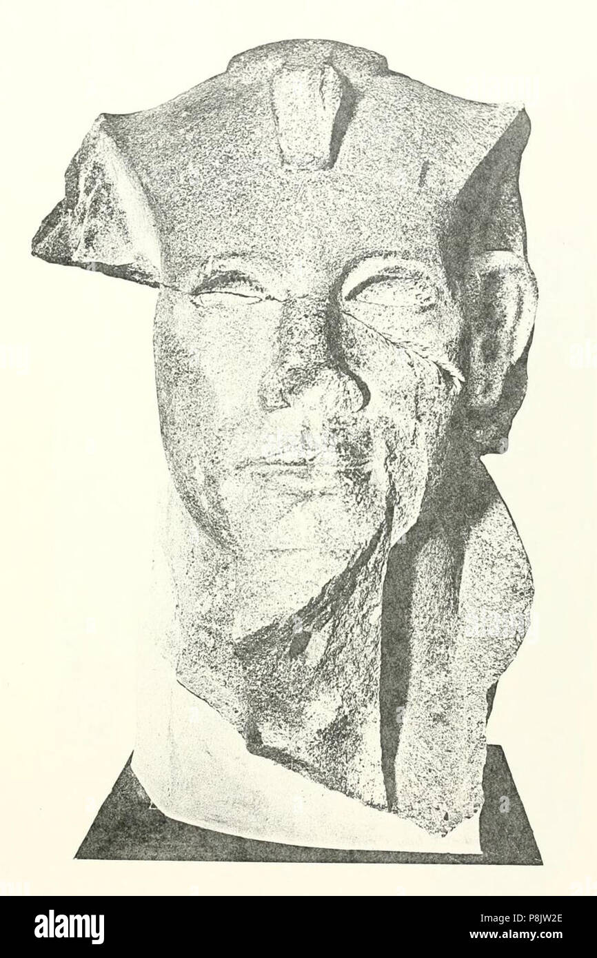 . 532 statua Amenemhat III Hyksos Naville 03 Foto Stock