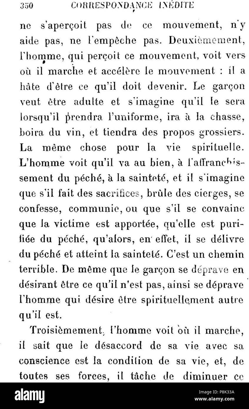 558 TolstoïCorrespondanceinédite350 Foto Stock