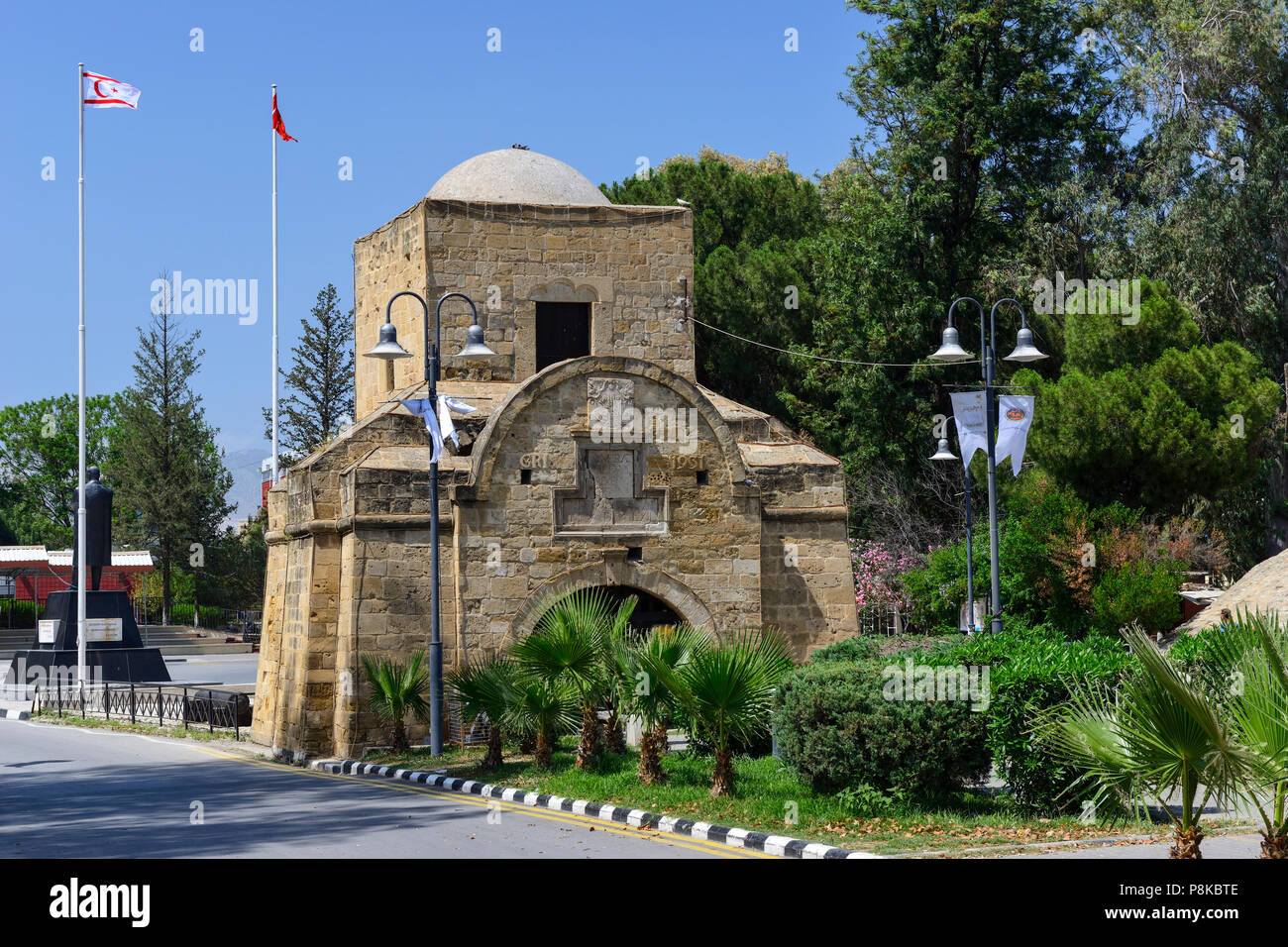 Kyrenia Gate, Nord Nicosia (Lefkosa), Repubblica Turca di Cipro del Nord Foto Stock