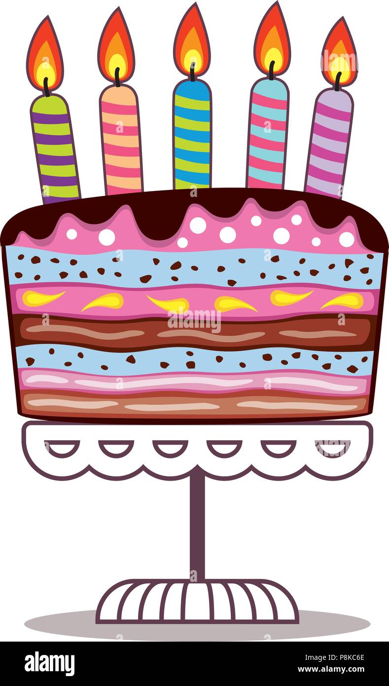 Candela A Forma Di Blocco Colorato 'Buon Compleanno' Con Supporto In Legno - Talking Tables - Decorazione Torta Ecologica E Biodegradabile - Unisex - 3
