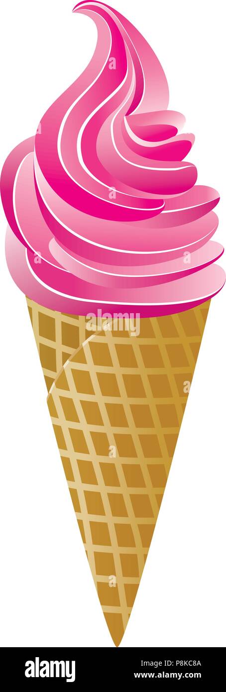 Vector cono gelato Illustrazione Vettoriale