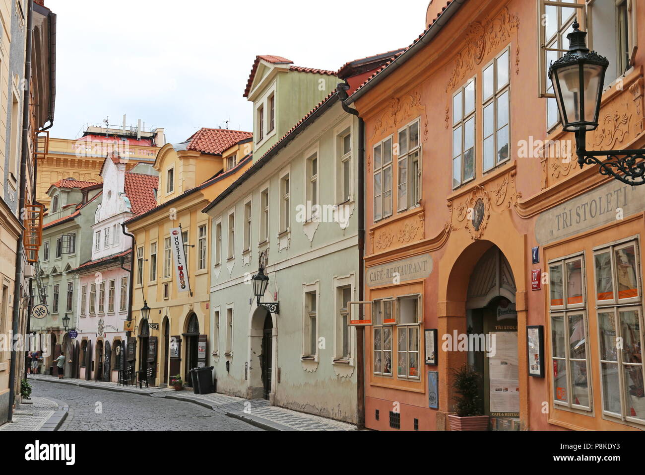 Tři Stoleti ristorante, Míšeňská, Malá Strana (Quartiere Piccolo), Praga Cechia (Repubblica Ceca), Europa Foto Stock