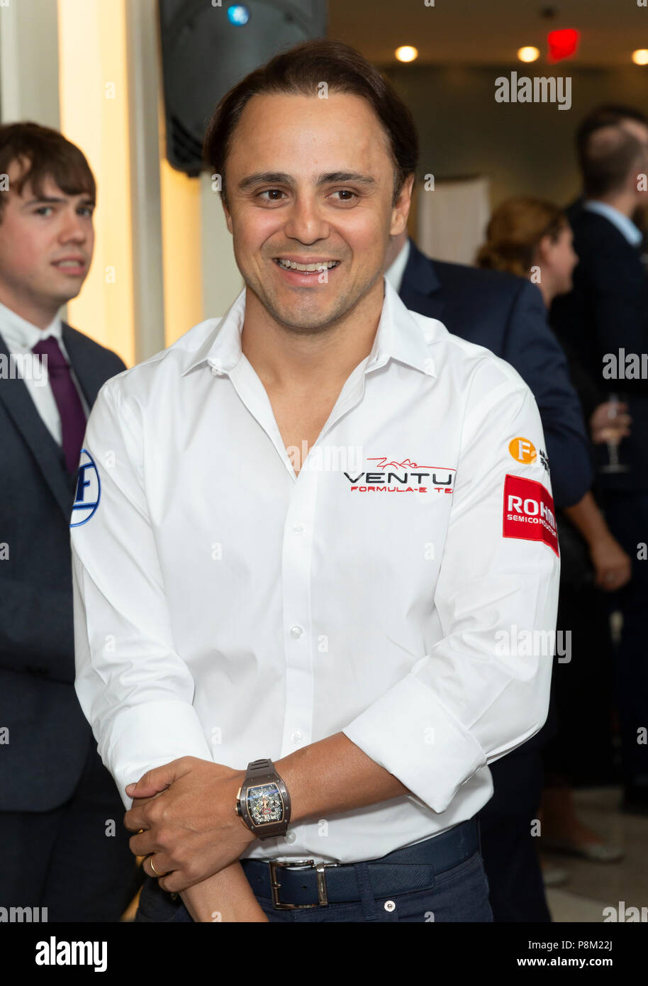 New York, NY - Luglio 12, 2018: pilota di Formula 1 Felipe Massa partecipa a un evento speciale per il forum sullo sviluppo sostenibile organizzato da Monaco Missione Permanente Credito: lev radin/Alamy Live News Foto Stock