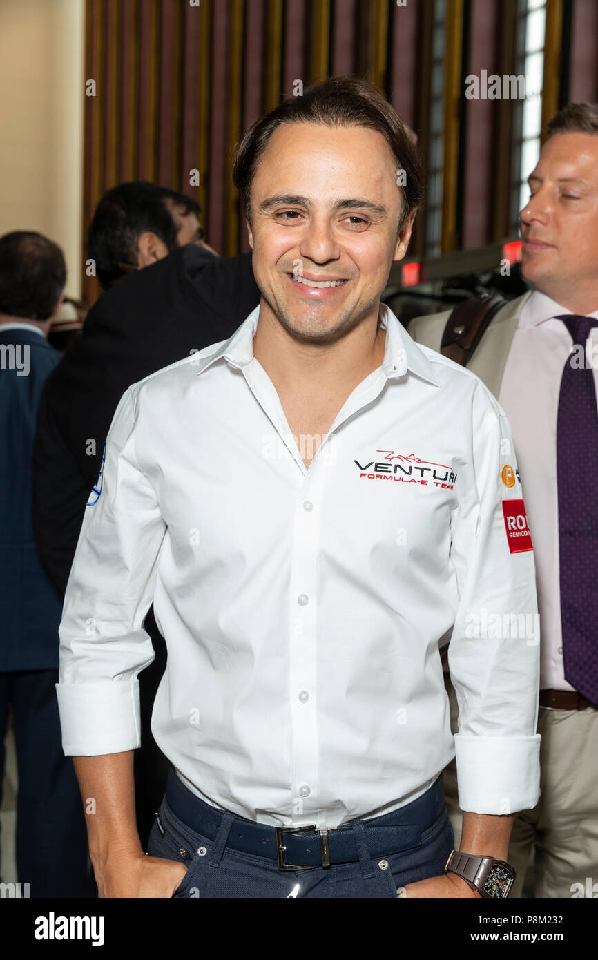 New York, NY - Luglio 12, 2018: pilota di Formula 1 Felipe Massa partecipa a un evento speciale per il forum sullo sviluppo sostenibile organizzato da Monaco Missione Permanente Credito: lev radin/Alamy Live News Foto Stock