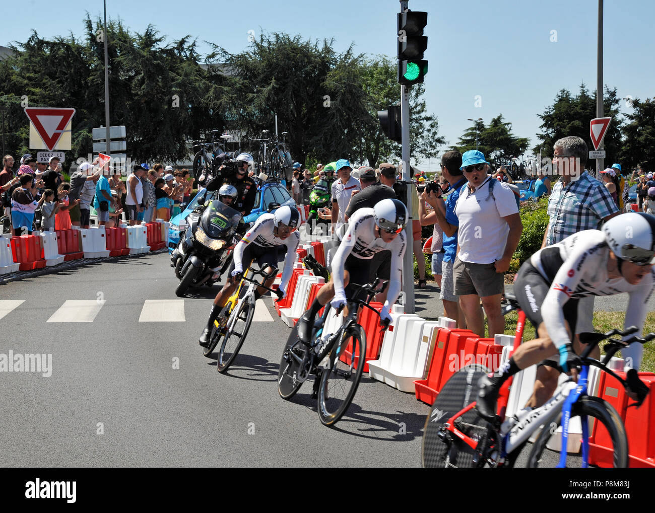 Tour de France time trial 2018 Foto Stock