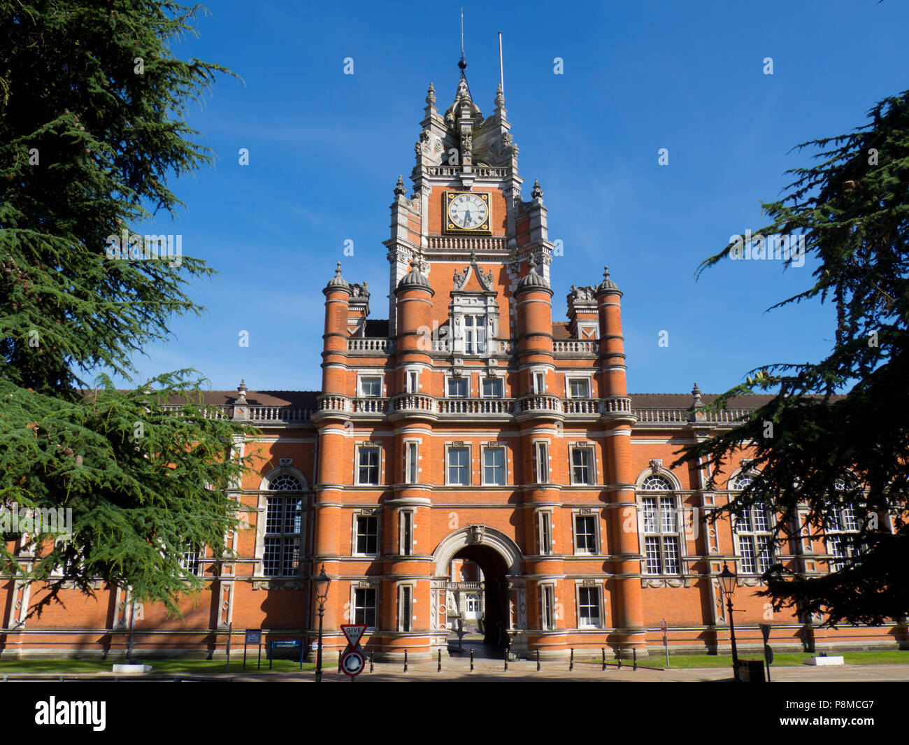 Regno Unito, Inghilterra, Surrey, Royal Holloway College Foto Stock