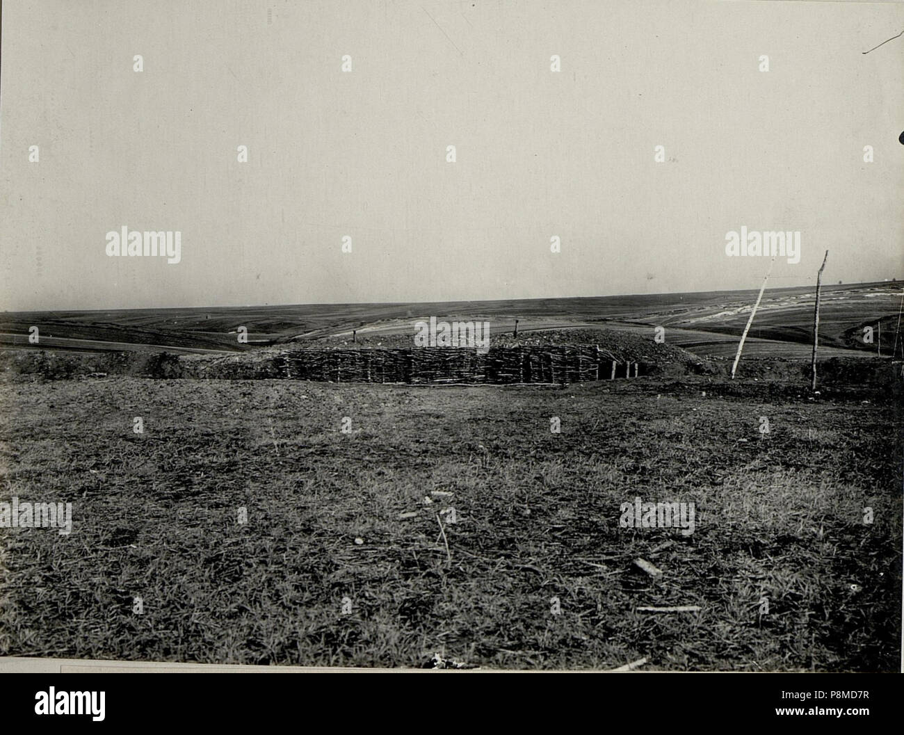 . 37 Ansicht vom Regimentskommando, Beobachtungsstand. Aufgenommen am 11. IV. 1916. Inf.Rgt.Nro.60. (BildID 15537024) Foto Stock