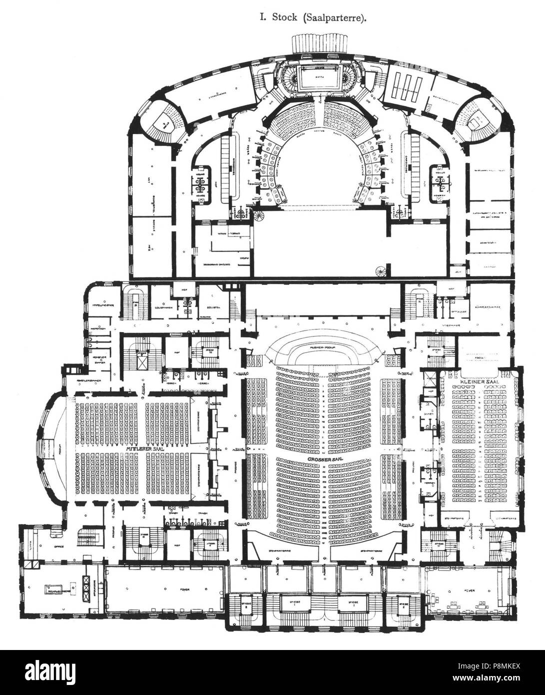 . 583 Wiener Konzerthaus Musikakademie und Akademietheater 1.Stock (Saalparterre) Foto Stock