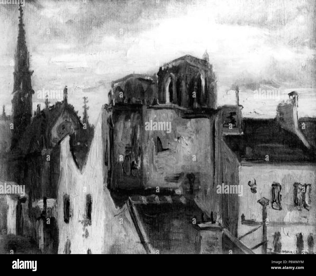 . 588 Zdenka Braunerova 9. 4. 1858-23. 5. 1934 - Koutek u Notre-Dame Foto Stock