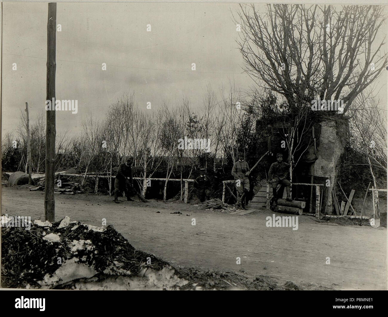 . 40 Artillerie Beobachtungsstand. Aufgenommen am 4.IV.1916.Honved 15. (BildID 15536688) Foto Stock