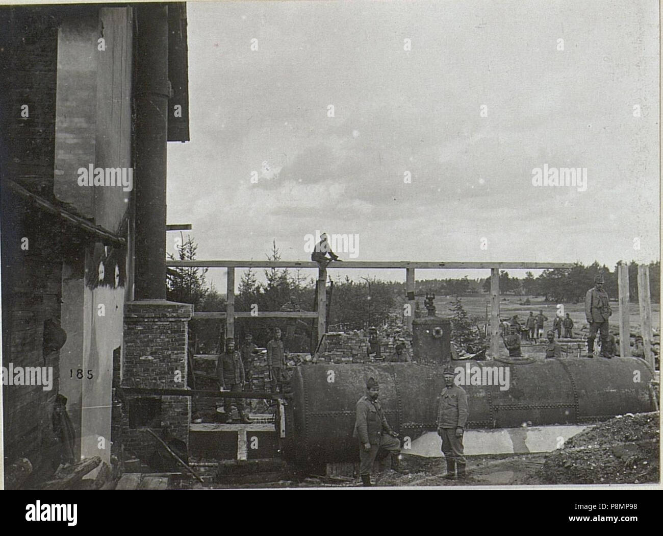 592 Östl.Galuzia, Im Bau befindliches Dampfbad. (K.u.11.KTD.) (BildID 15678066) Foto Stock 592 Östl.Galuzia, Im Bau befindliches Dampfbad. (K.u.11.KTD.) (BildID 15678066) Foto Stock