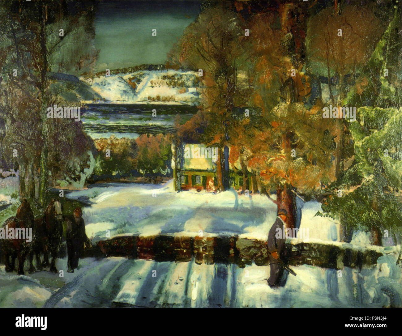 54 GW soffietto Straße im Winter 1912 Foto Stock