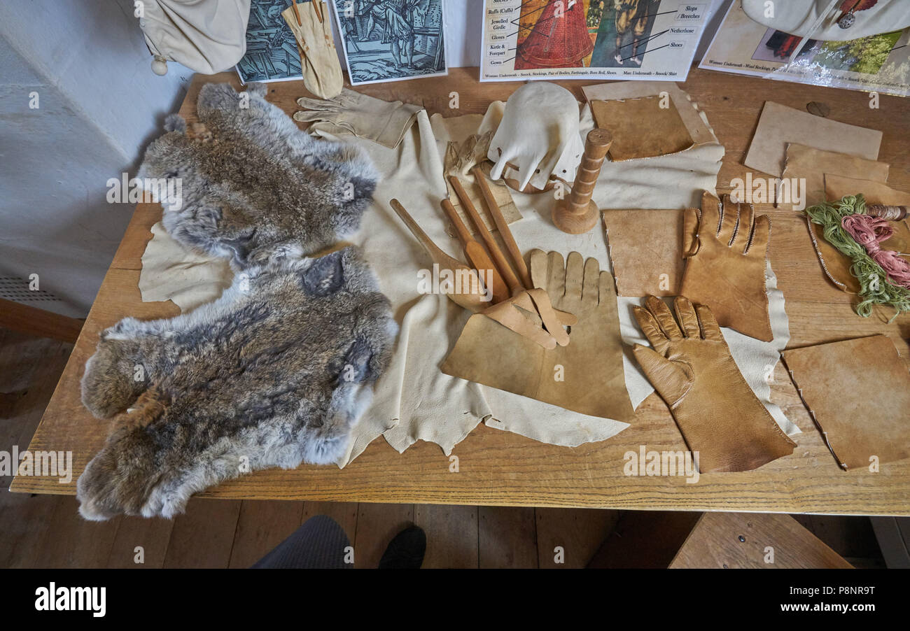Shakespeare glovemaking bithplace Foto Stock