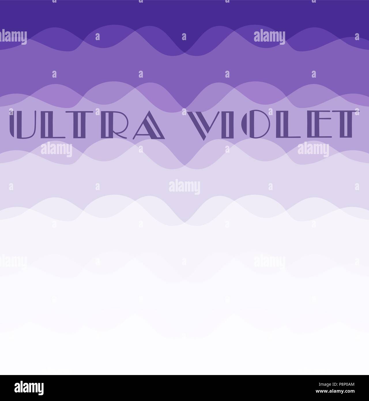 Illustrazione vettoriale di ultra violet color dell'anno 2018. Illustrazione Vettoriale