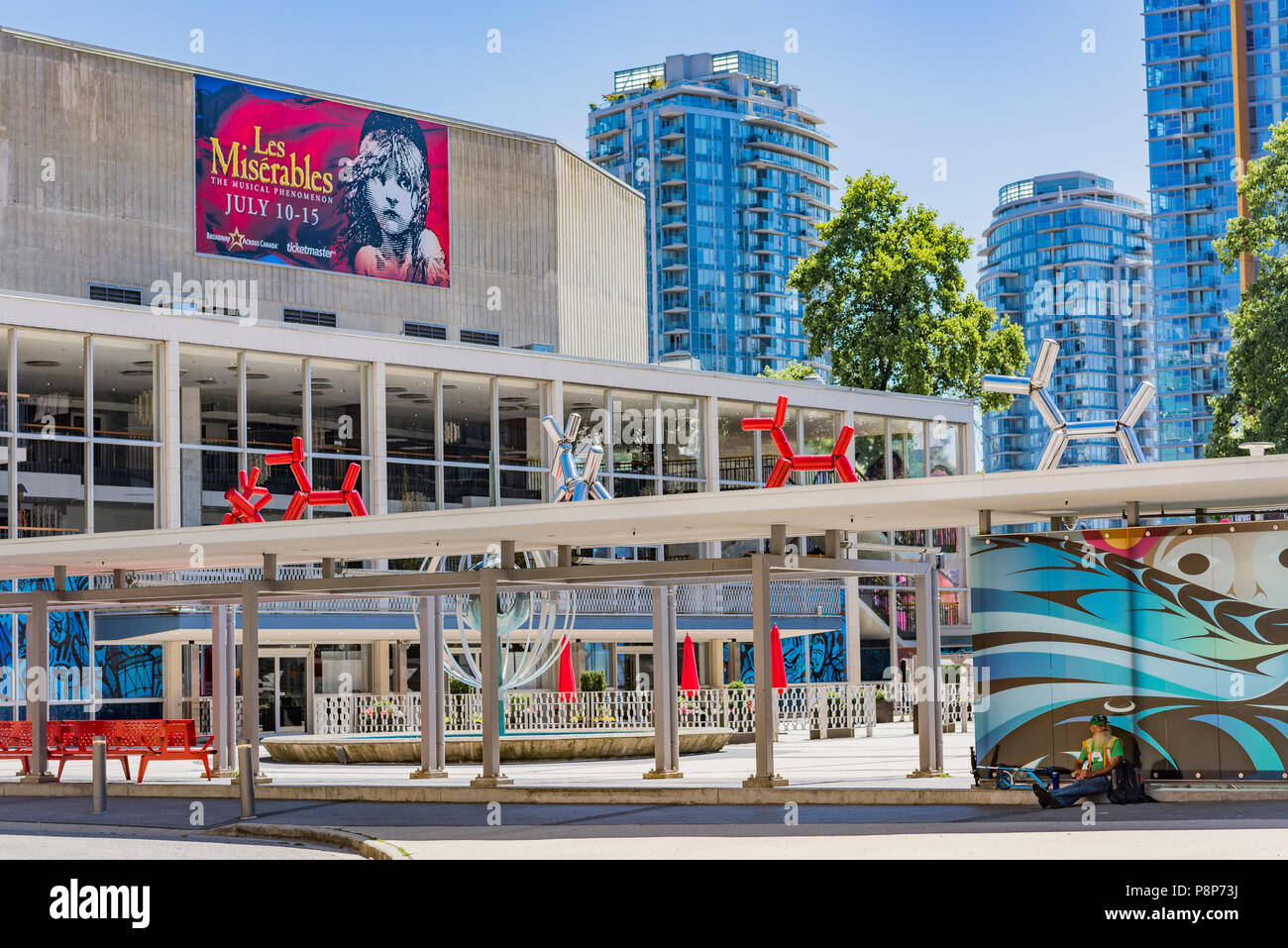 Teatro Queen Elizabeth, la Vancouver, British Columbia, Canada. Foto Stock
