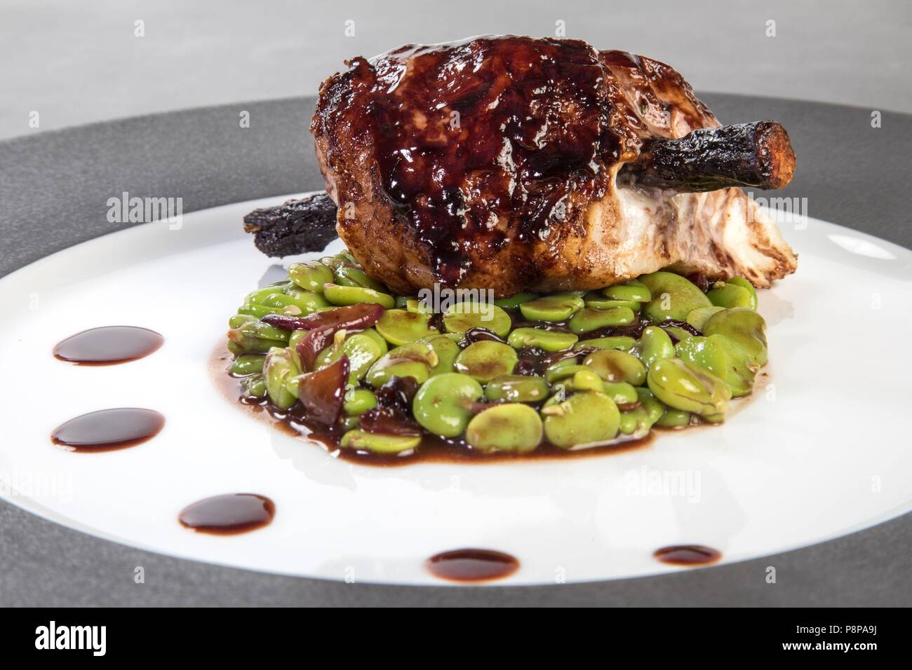 Cucina, cucina, ricetta da chef stella Michelin Laurent clemente, COURS GABRIEL, CHARTRES Foto Stock