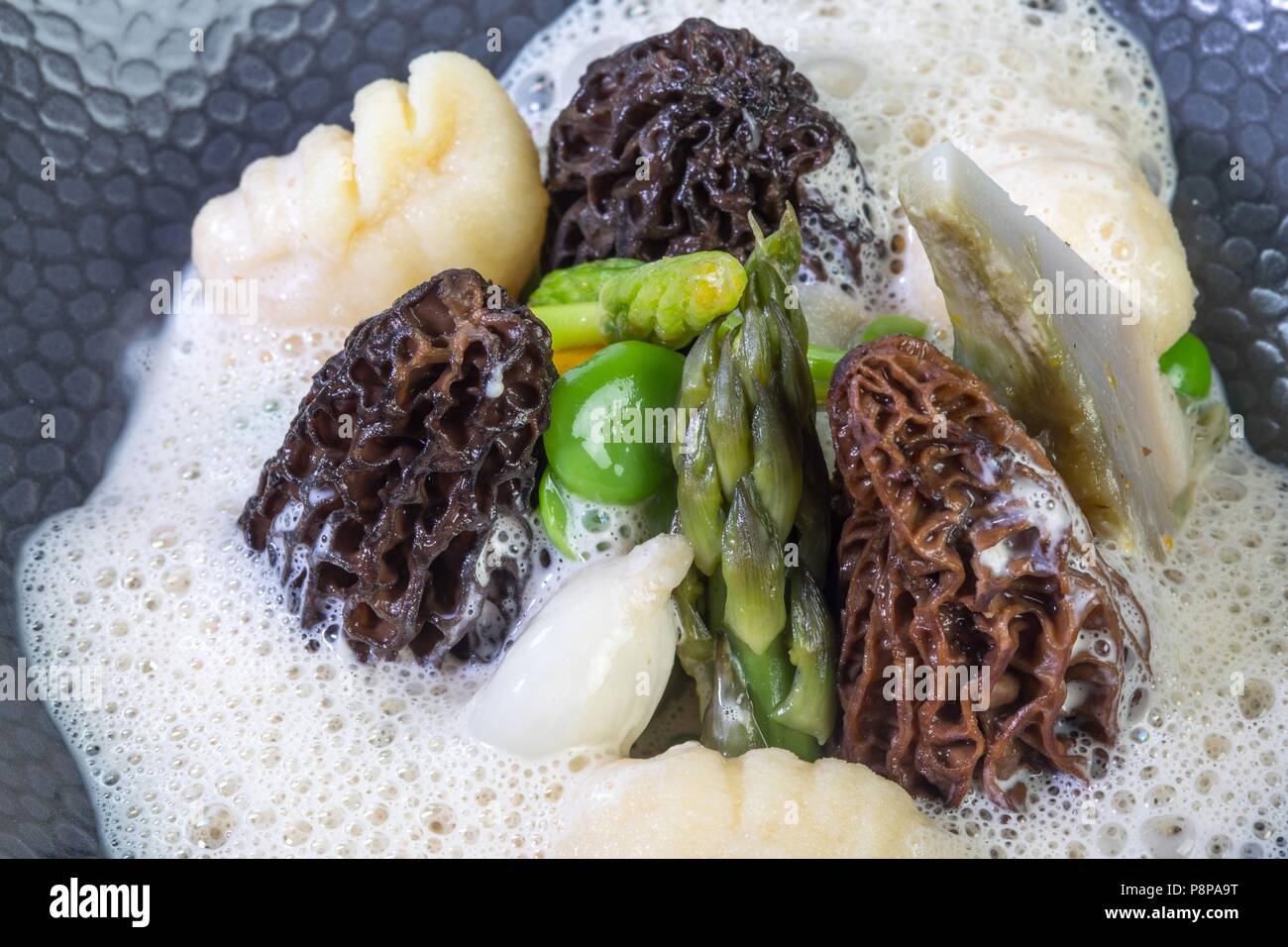 Cucina, cucina, ricetta da chef stella Michelin Laurent clemente, COURS GABRIEL, CHARTRES Foto Stock
