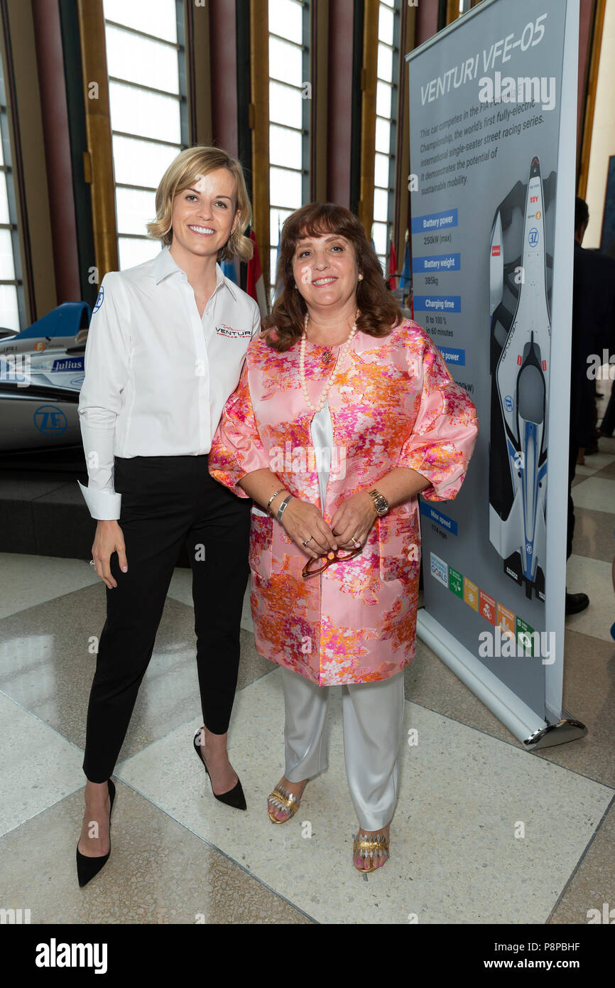 New York, Stati Uniti. 12 Luglio, 2018. Susie Wollf & Ambassador Isabelle Picco partecipare a un evento speciale per il forum sullo sviluppo sostenibile organizzato da Monaco Missione Permanente Credito: Lev Radin/Pacific Press/Alamy Live News Foto Stock