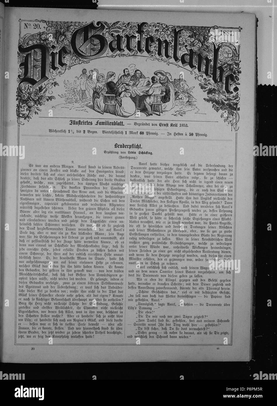 . 200 Die Gartenlaube (1881) 321 Foto Stock