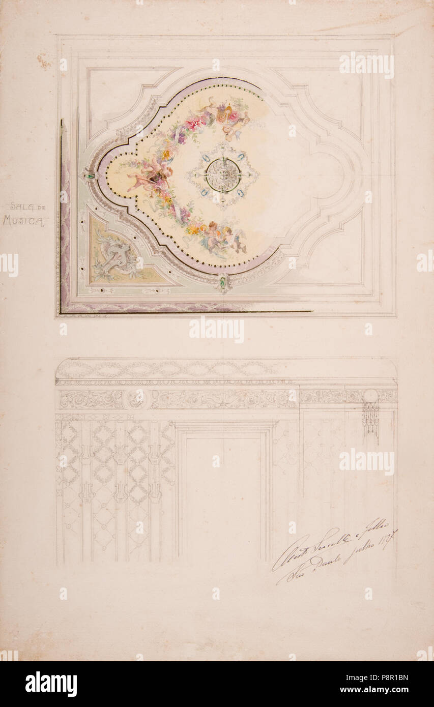 . 520 Sercelli, Oreste - Sala de Musica 02 (ritagliate) Foto Stock