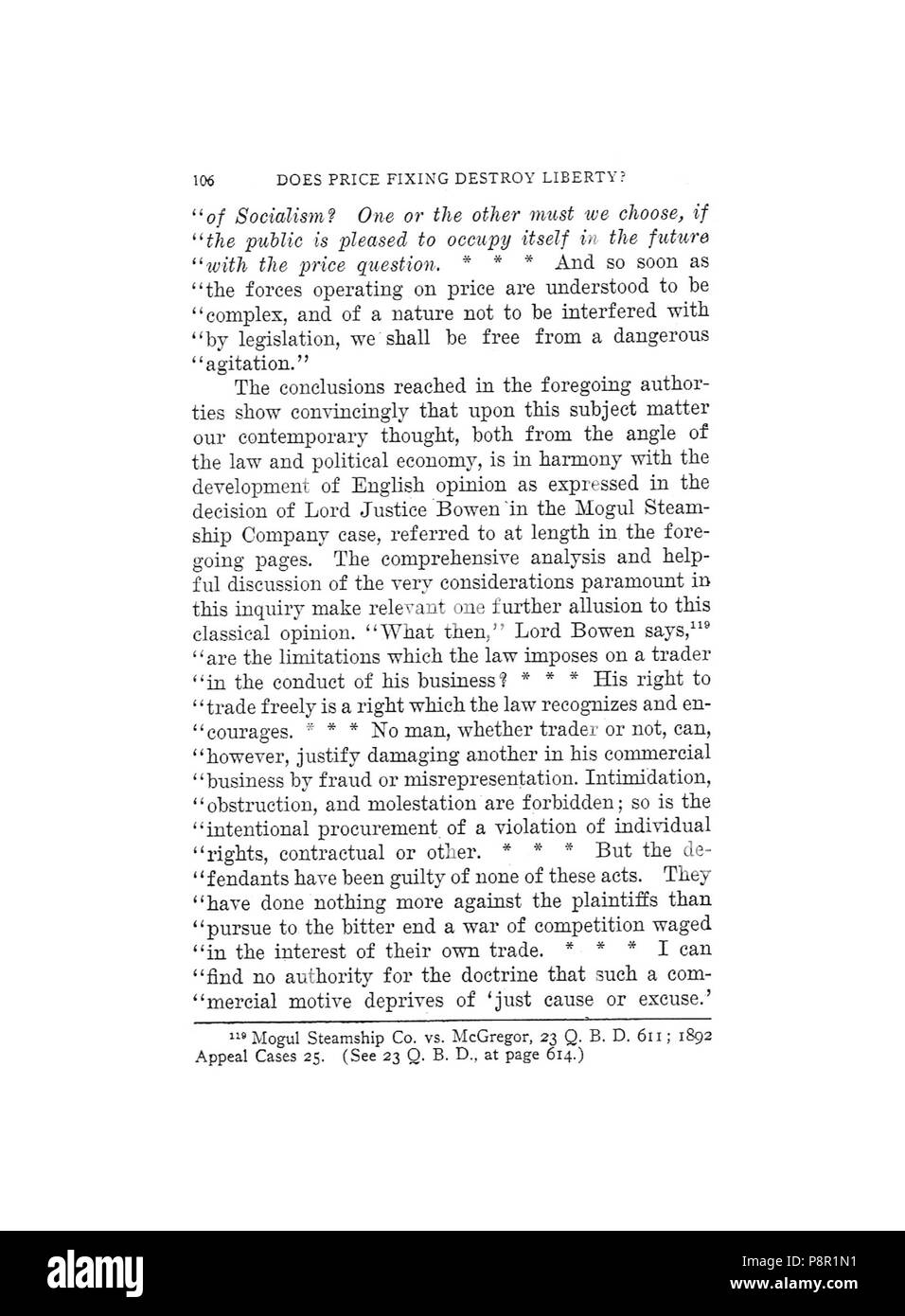 . 264 Earle, non la fissazione di prezzi di distruggere la libertà, 1920, 106 Foto Stock