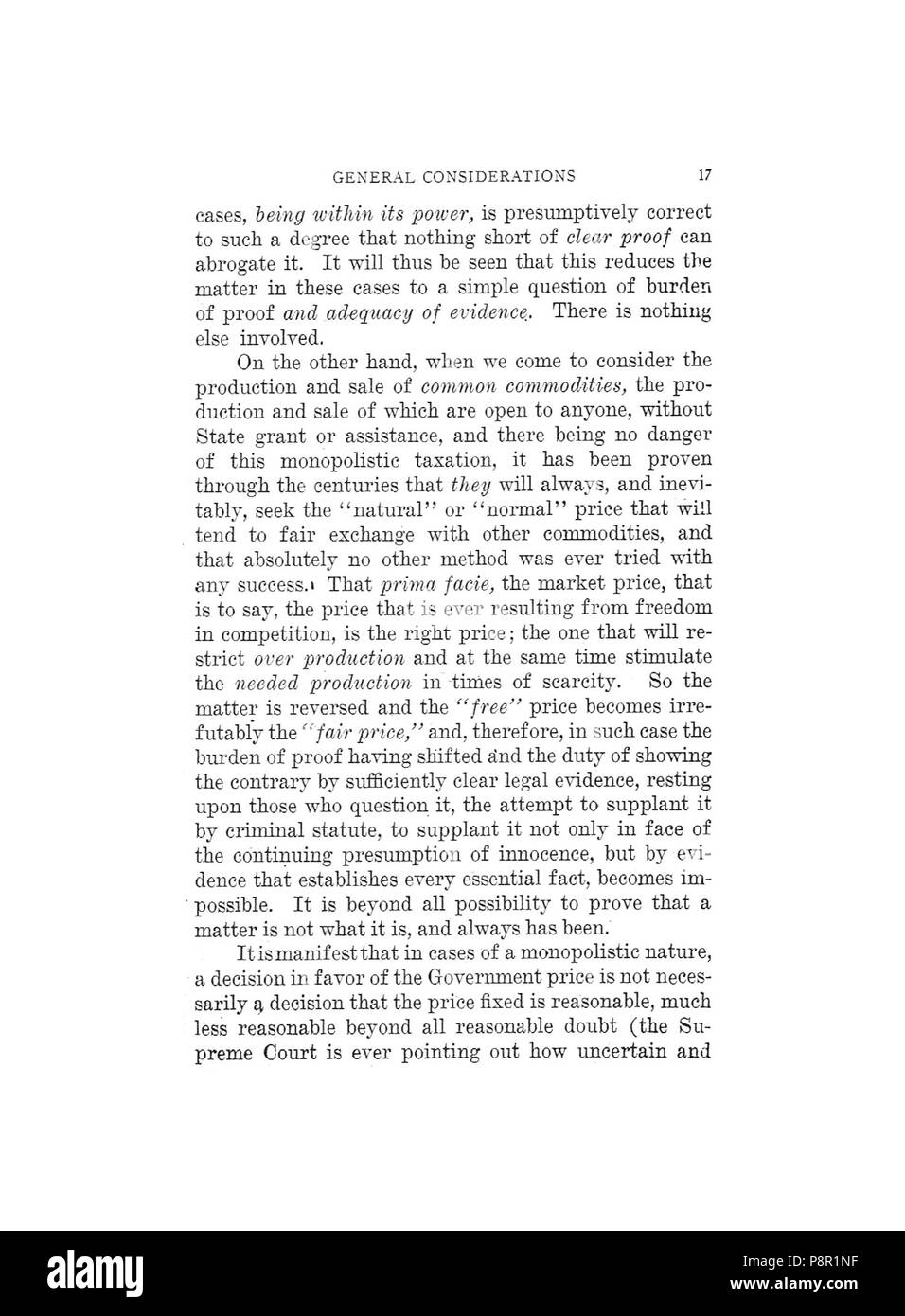 . 263 Earle, non la fissazione di prezzi di distruggere la libertà, 1920, 017 Foto Stock