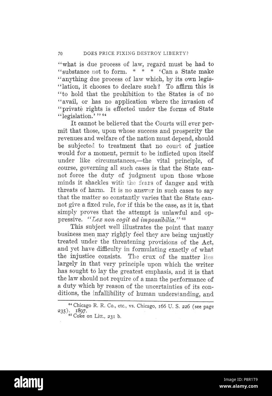 . 263 Earle, non la fissazione di prezzi di distruggere la libertà, 1920, 070 Foto Stock